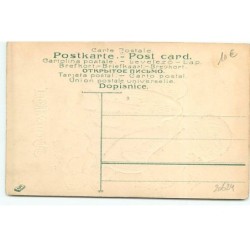 n°20624 - Carte Gaufrée - Joyeux Noël - Ange sur un nuage avec des papillons