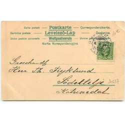n°20637 - Hemdengigerln - Bébés portant canne, haut de forme, lorgnon et fumant