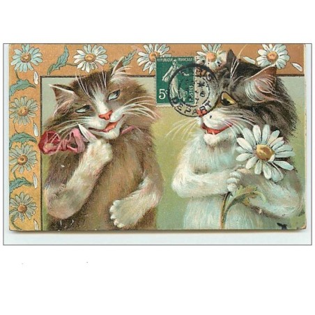 n°11075 - Carte Illustrateur - Maurice Boulanger - Chats