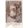 n°20652 - Sainte Catherine - Femme avec bonnet en Dentelle