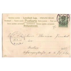 n°20665 - Carte avec Relief - Attelage avec un mouton, deux enfants et un oeuf