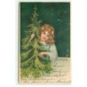 n°20682 - Carte Gaufrée - MSIB n°13534 - Fillette avec un sapin