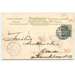 n°20745 - Carte Gaufrée - Clapsaddle - Visage de Fillette au milieu d'une rose