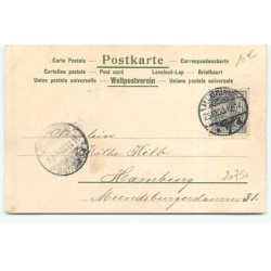 n°20750 - Clapsaddle - Enfants dansant autour d'un coeur -Paillettes