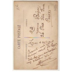 n°20752 - Carte Brodée - Espérance - Ancre et drapeaux
