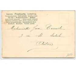 n°11097 - Carte Fantaisie - Femme Trèfle - Coccinelles