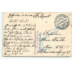 n°20780 - Gelukkig Nieuwjaar - Fillette avec une Bougie ouvrant un Rideau