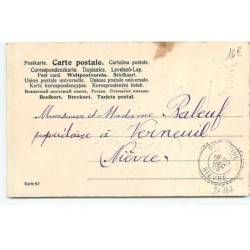 n°20787 - Carte Gaufrée - Joyeux Noel - Père Noel sortant des cadeaux