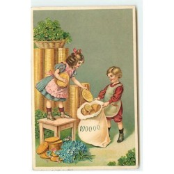 n°20792 - Enfants mettant...