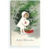 n°20797 - Frohliche Weihnachten - Clapsaddle - Fillette avec un Manchon