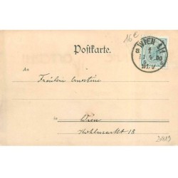 n°20819 - Style Kirchner - Fröhliche Ostern - Jeune femme au milieu de moutons portant des chapeaux