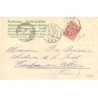 n°20850 - Carte Gaufrée - Clapsaddle - Meilleurs Voeux - Ange sur le dos d'un cochon - 1905 - Champignon