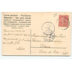 n°20885 - Carte Gaufrée - Clapsaddle - Bonne Année - Anges - Croissant de lune