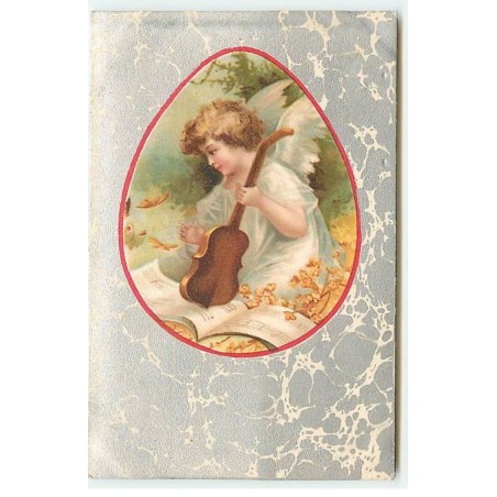 n°20897 - Clapsaddle - Ange avec un violon - Papillons