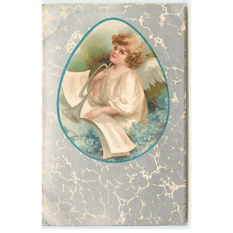 n°20898 - Clapsaddle - Ange tenant une trompette