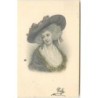 n°11223 - Carte Fantaisie - Femme avec Chapeau - n°15611