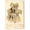 n°20914 - Meissner - Deux jeunes femmes, dont une avec un manchon - Style victorien