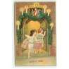 n°20973 - Carte Gaufrée - Joyeux Noël - Anges apportant des cadeaux