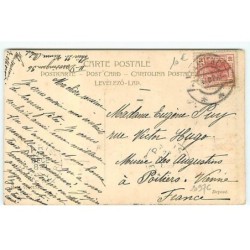 n°20976 - E. Parkinson - Fröhliche Weihnachten - Jeune femme déposant une poupée dans un sapin