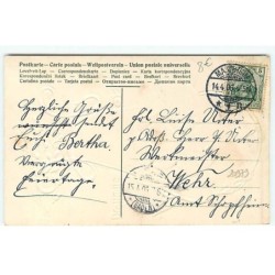 n°20979 - Carte Gaufrée - Fröhliche Ostern - Oeufs dans une coupe