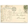 n°11228 - Carte Fantaisie - Femme avec Chapeau Rose et Vert - Série 803