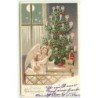 n°11231 - Carte Fantaisie - Fröhliche Weihnachten - Ange Gardien et Enfant