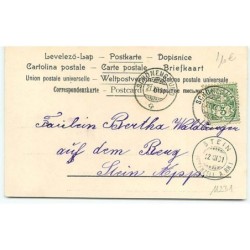 n°11231 - Carte Fantaisie - Fröhliche Weihnachten - Ange Gardien et Enfant