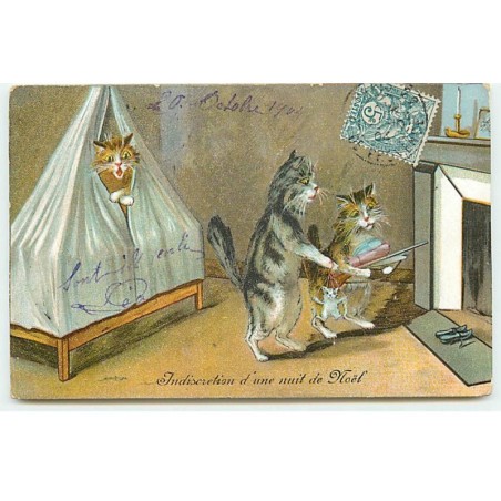 n°21175 - M, Boulanger - Indiscrétion d'une nuit de Noël - Chat