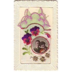 n°21206 - Carte Brodée -...