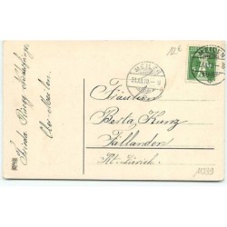 n°11239 - Carte Fantaisie - Glückliches Neujahr - Angelots sur un Toit Enneigé