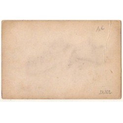 n°21262 - Silhouette - Profil d'un homme fumant la pipe, et portant un chapeau melon