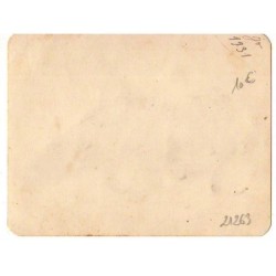 n°21263 - Silhouette - Profil d'un homme en costume et portant un chapeau