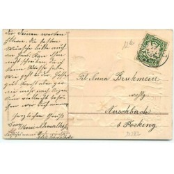 n°21282 - Carte Gaufrée - Ein Glückliches Neues Jahr ! - Enfants courrant après des cochons