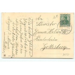 n°21283 - Carte Gaufrée - Herzlichen Glücklwunsch zum Neuen Jahre - Enfants assis sur un éphéméride