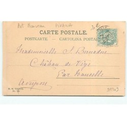 n°21309 - Art Nouveau - Pinkawa - MM Vienne n°122 - Jeune femme rêvant assis près de nénuphar