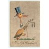 n°21343 - Dick Meester - Vrolijk Paasfesst - Canard portant un chapeau et une canne