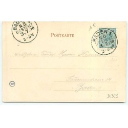 n°21365 - 1893 - Un couple trinquant avec des flûtes de champagne