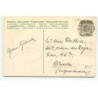 n°21367 - Carte Gaufrée - Bonne et Heureuse Année - Ange portant un panier rempli de pièces d'or