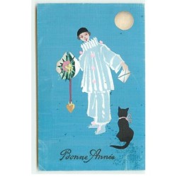 n°21371 - Carte Peinte à la...