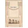 n°21372 - Bonne Année - Bouledogues lisant des journaux - soie - silk