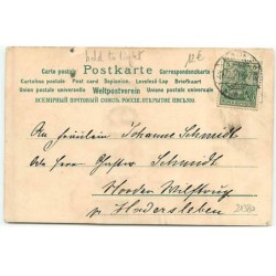 n°21380 - Carte à Système - Hold to Light - Gruss 1901 - Maisons