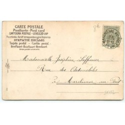 n°21392 - Joyeux Noël - Clapsaddle - Marie portant Jésus dans les bras, entourée de deux anges