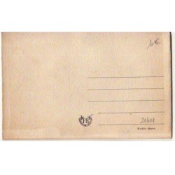 n°21401 - Carte Brodée avec rabat - Mimosa, et ruban