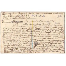 n°21403 - Carte Brodée avec rabat - Iris et Myosotis