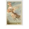 n°2141 - Herzlichen Ostergruss - Angelot et attelage de béliers
