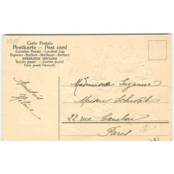 n°11281 - Carte Fantaisie Gaufrée - Joyeuses Pâques - Angelots et mouton