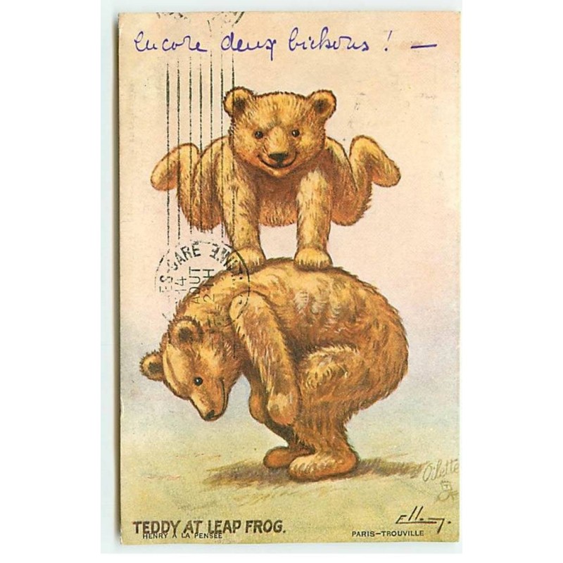 n°21418 - Ellam - Henri à la Pensée - Ours - Teddy at Leap Frog