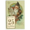 n°21423 - Carte Gaufrée - December 25 Good Wishes - Père Noël renversant son sac rempli de jouets
