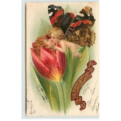 n°21428 - Carte Gaufrée -...