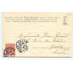 n°21428 - Carte Gaufrée - Heureuse Année - Bébé avec des ailes de papillons - Surréalisme